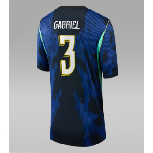 Billige Fotballdrakt Brasil Gabriel Magalhaes #3 Replika Bortedrakt Dame VM 2026 Kortermet Billige Fotballdrakt Brasil Gabriel Magalhaes #3 Replika Bortedrakt Dame VM 2026 Kortermet